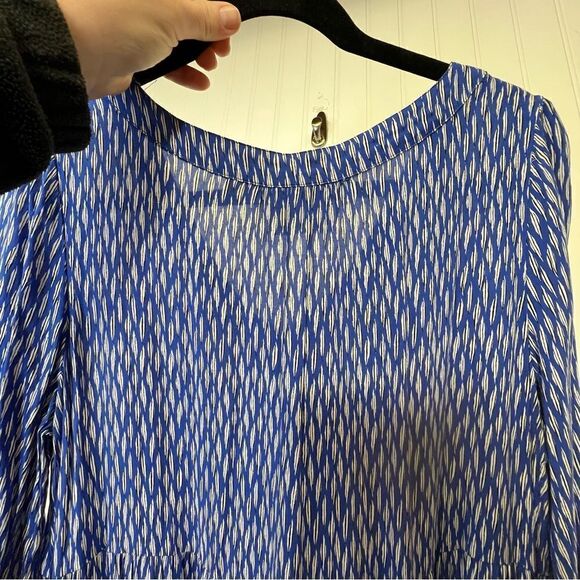 Anthropologie Maeve Lila Tiered Button Up Tunic Babydoll Blouse Size Medium - Picture 11 of 16